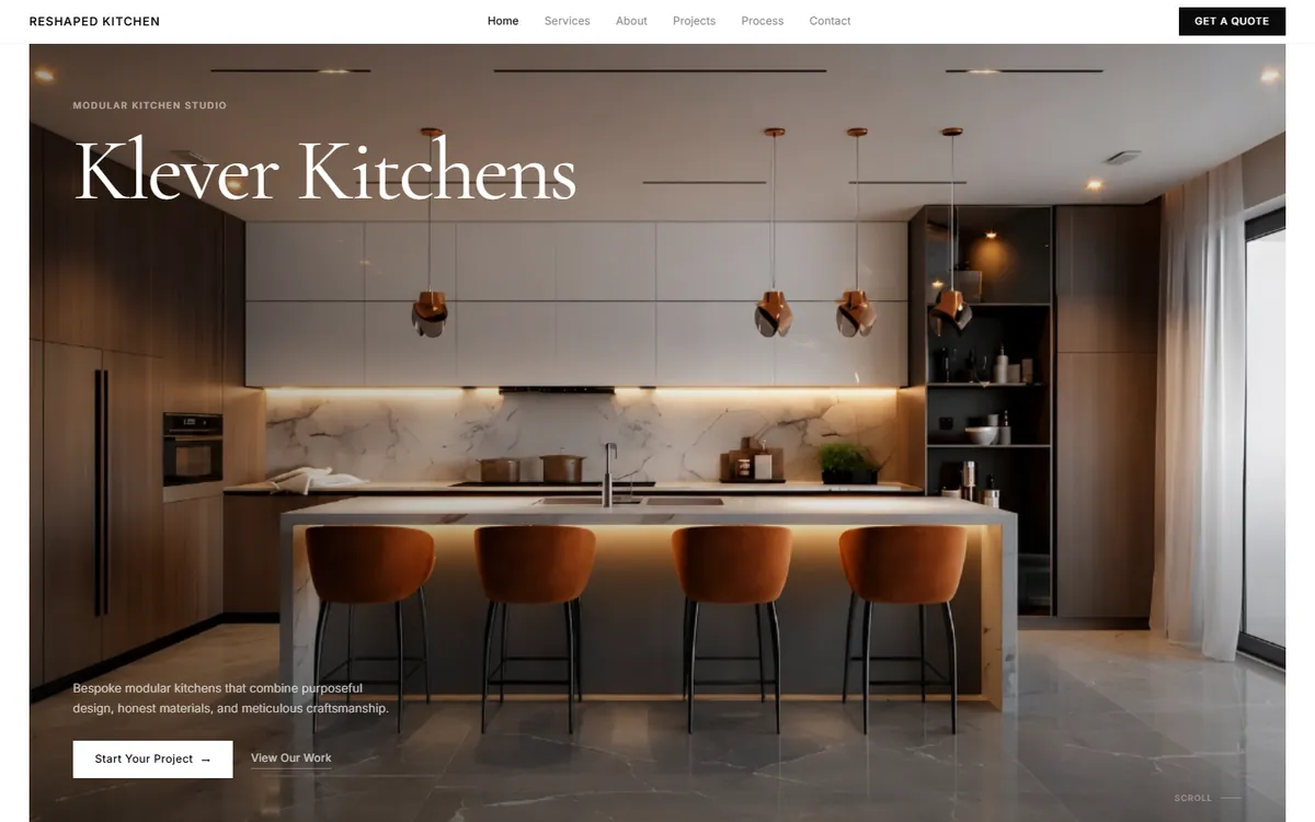 Reshaped Kitchen